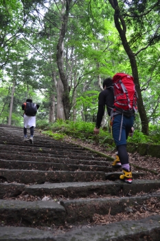 山登り開始